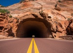 Drive through Zion - Mount Carmel Tunnel, Zion National Park, Utah