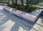 See Silver Strand Sunset Mosaic, Coronado Cays Tennis Courts, Coronado, California