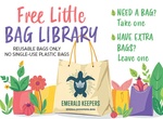 Utilize Free Little Bag Library at Boney's Bayside Market, Coronado, California
